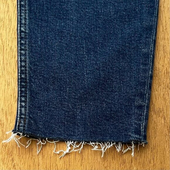 RE/DONE 70s STOVE PIPE HIGH RISE BUTTON FLY JEANS WOMEN’S sz 27 Denim NEW - Picture 5 of 15